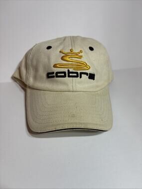 Vintage Cobra Golf Beige Strapback Hat